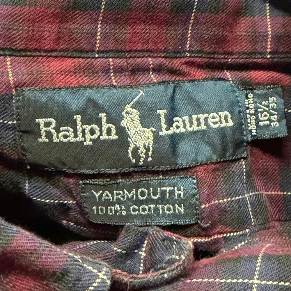 Ralph Lauren Men's‎ Plaid Shirt in Red and Blue